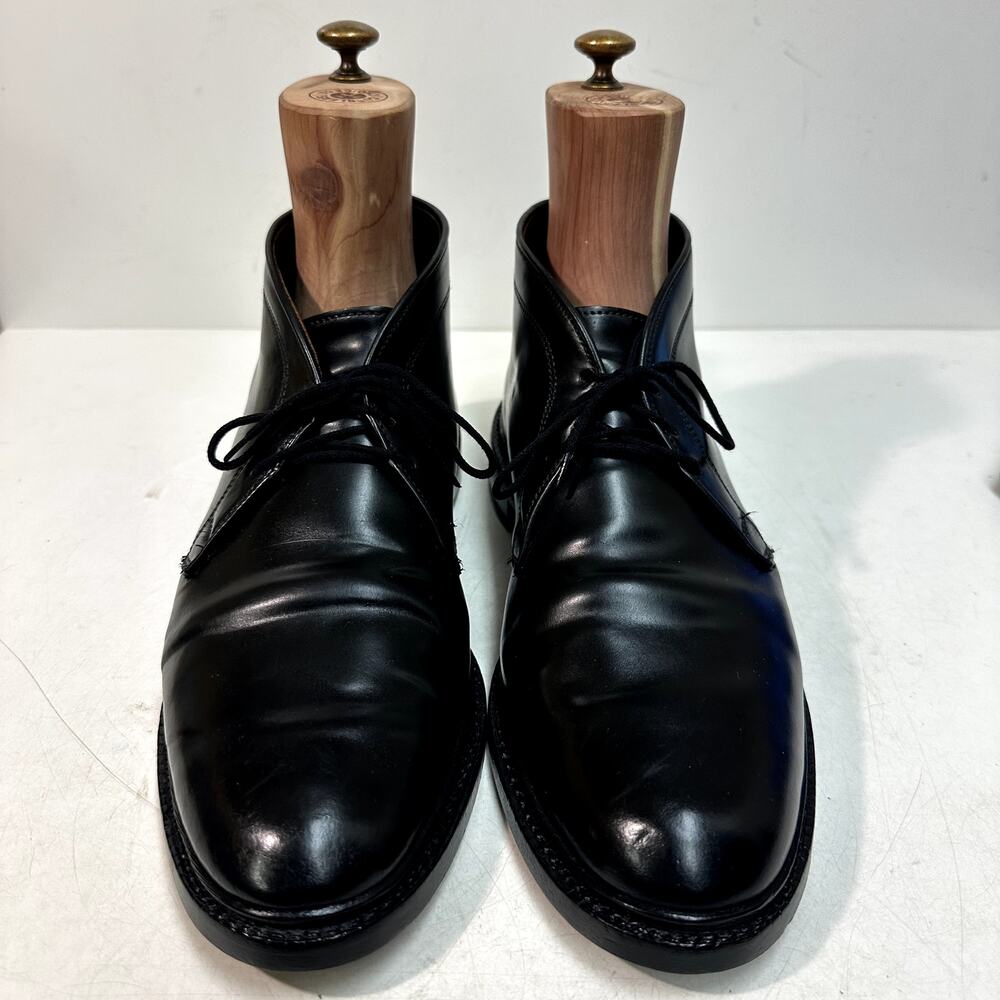 FULLY RESOLED Allen Edmonds Dundee Chukka Black Shell Cordovan USA 11.5 B - Picture 3 of 11